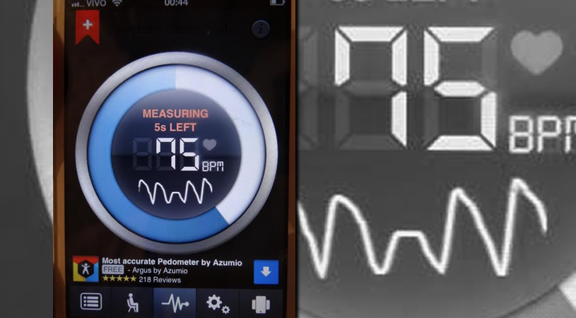  Medidor de batimentos cardiacos no celular